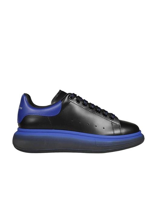 McQueen Blue Leather Sneakers for men
