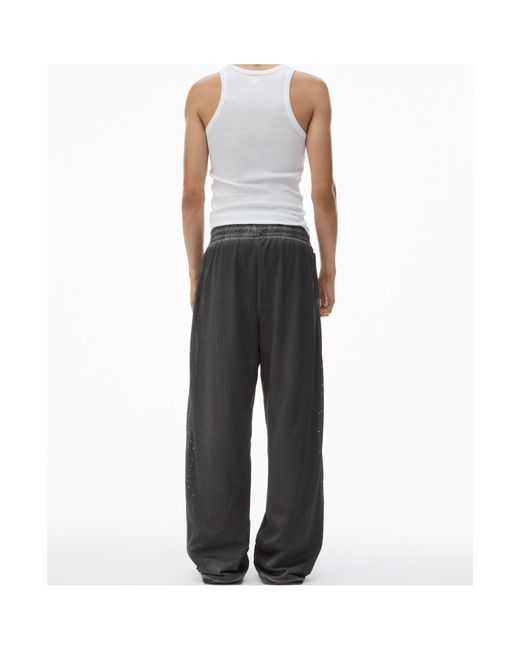 Alexander Wang Gray Mesh Sweatpants for men