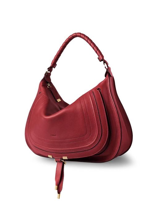 Chloé Red Chloé Marcie Medium Shoulder Bag