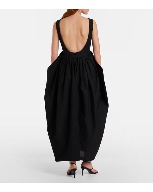 Rohe Black Cotton-Blend Maxi Dress