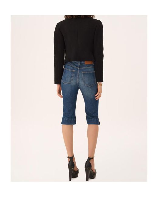 Chloé Blue Double-Breasted Coat