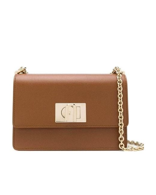 Furla Brown 1927 Mini Crossbody Bag