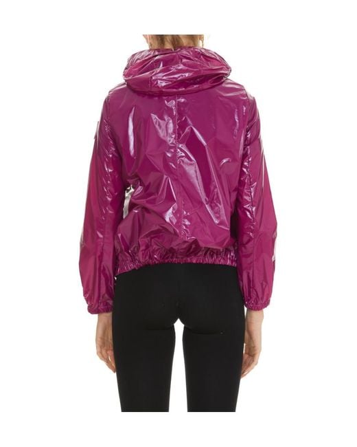 Herno Purple High-Shine Drawstring Jacket