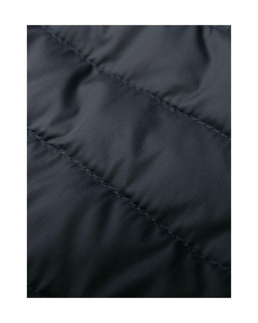 Thom Browne Blue 4-Bar Hooded Down Coat for men