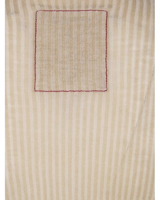 Uma Wang Natural Short-Sleeved Sweater