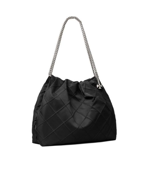 Tory Burch Black Fleming Hobo Bag