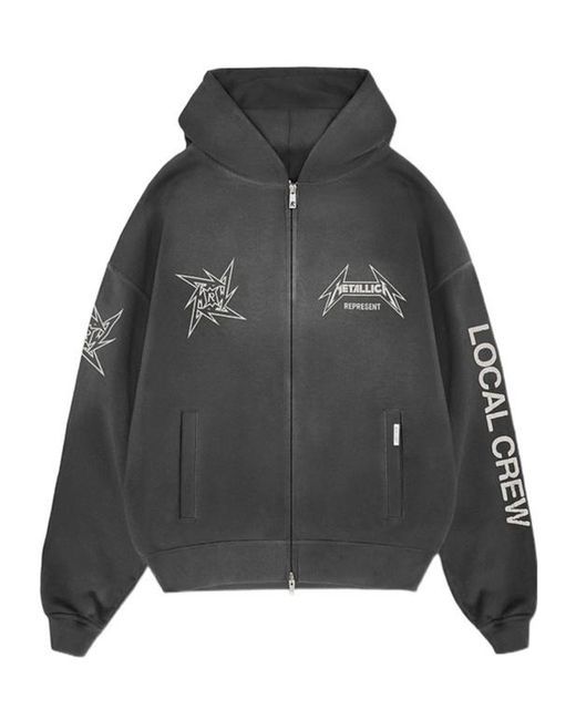 Represent Gray X Metallica 40 Year Anniversary Hoodie for men