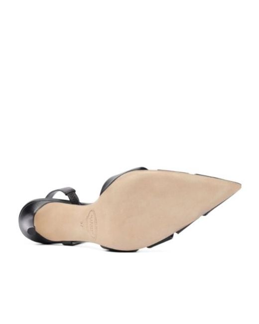 Scarosso Metallic Athena Slingback Pumps