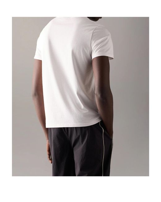 Moose Knuckles White Connor Logo T-Shirt for men