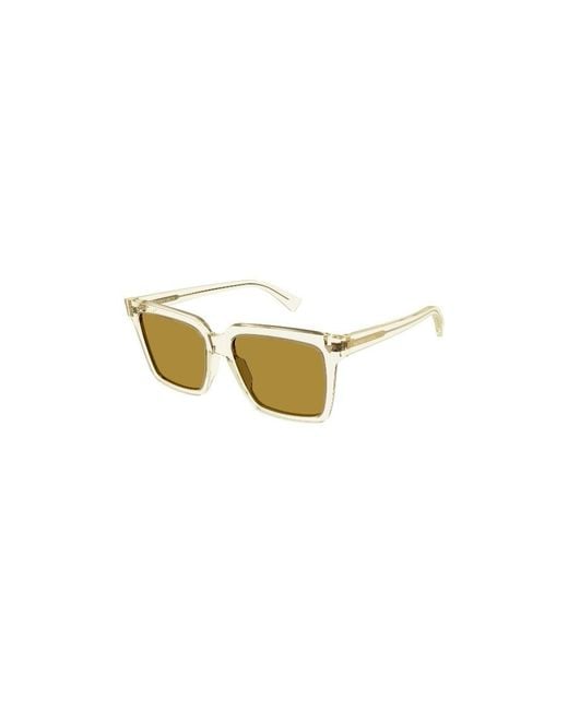 Bottega Veneta Metallic Eyewear Square Frame Sunglasses