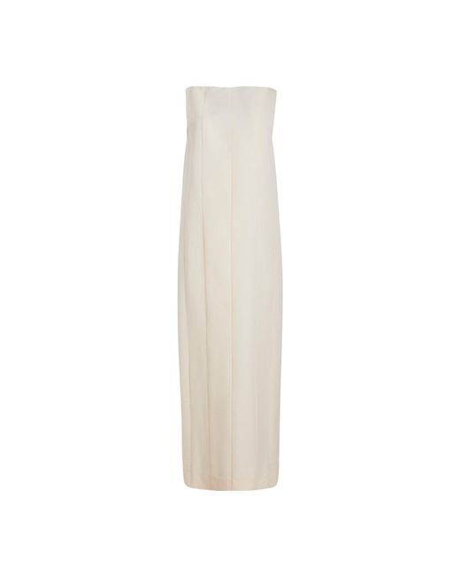 Khaite White Martay Sleeveless Dress