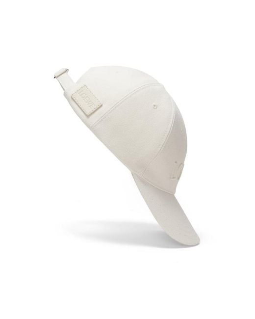 Loewe White Logo Canvas Hat