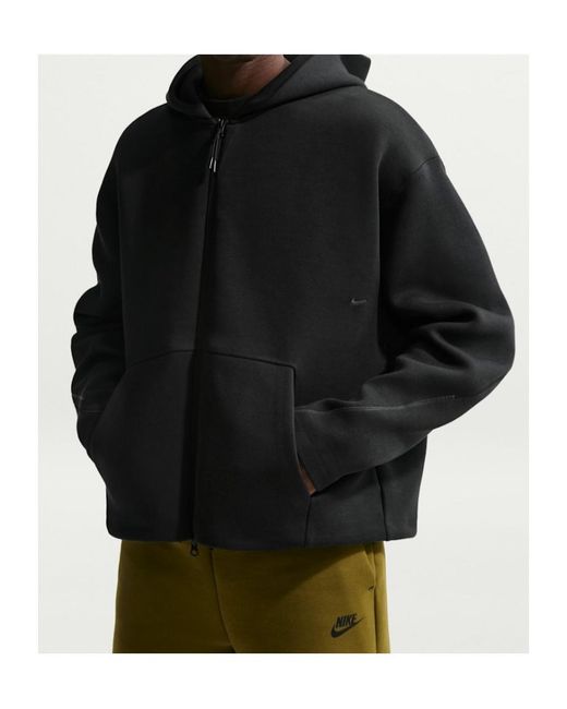 Nike Black Tech Fleece Full-Zip Hoodie for men