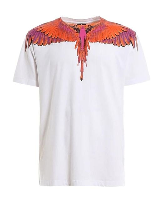 Marcelo Burlon White Wings Print T-Shirt for men