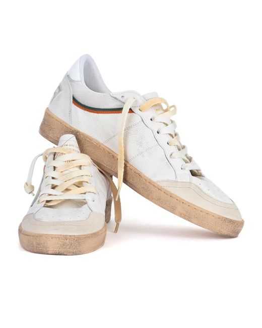 Golden Goose Deluxe Brand White Ballstar Low-Top Sneakers for men