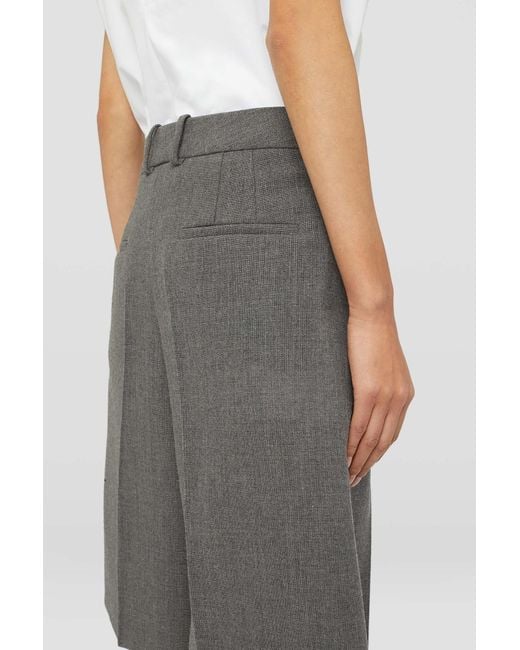 Jil Sander Gray Turn-Up Hem Tailored Shorts