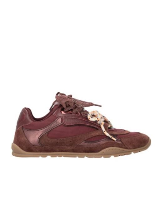 Pinko Brown Yulia 01 Lace-Up Sneakers