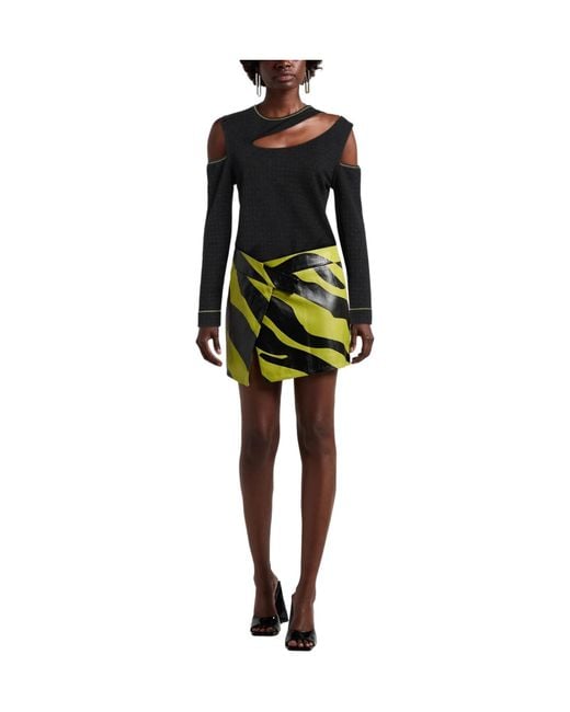 Ganni Black Crew-Neck Knitted Top