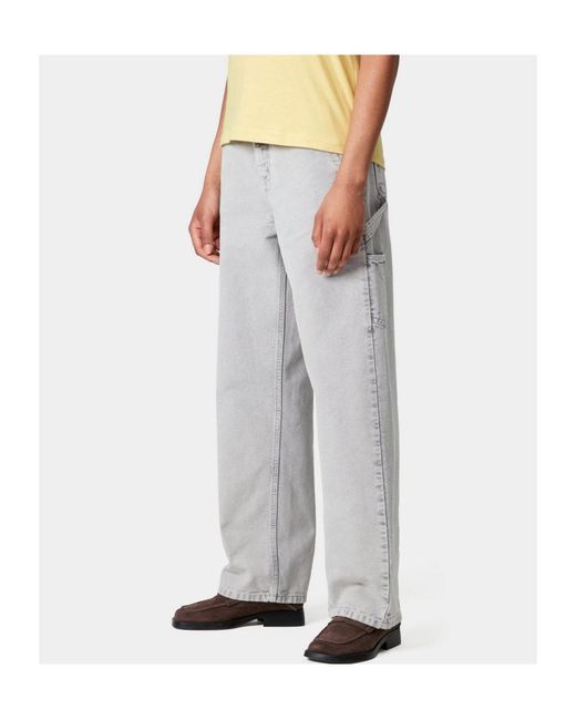 Carhartt Gray W' Pierce Straight Leg Pants