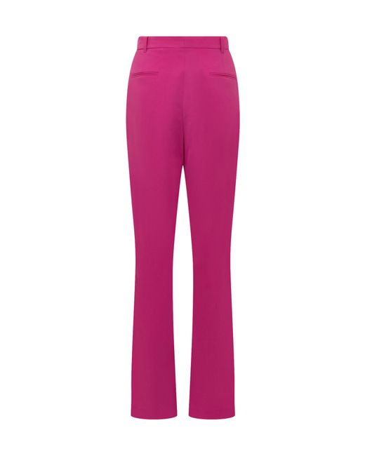 GIUSEPPE DI MORABITO Pink Slit Straight-Leg Pants