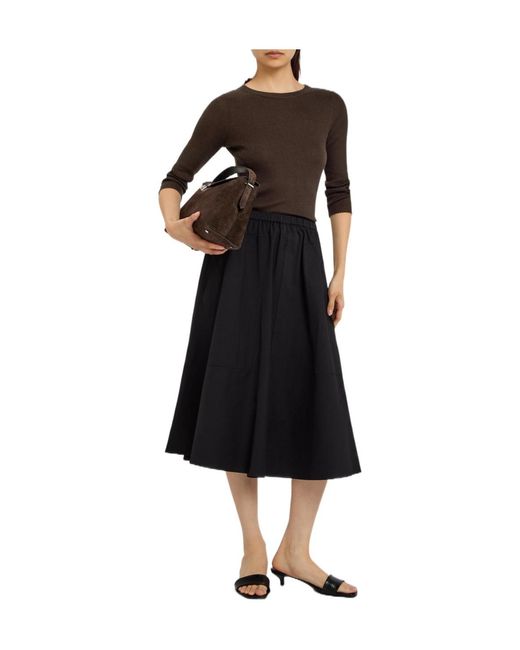 Vince Brown Striped Long-Sleeve Top