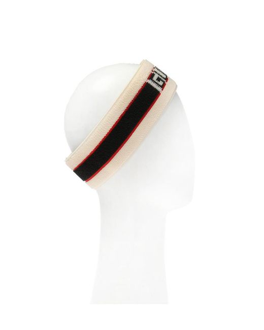 Gucci White Logo Striped Hair Bands And Wristbands for men