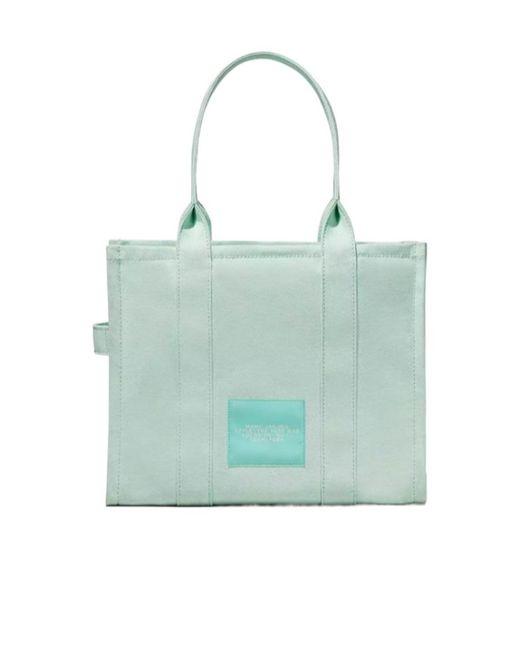 Marc Jacobs Blue The Large Cotton Tote Bag