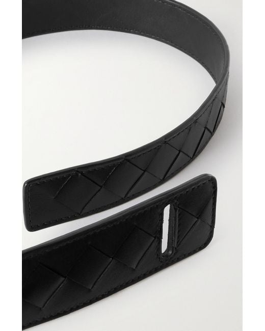 Bottega Veneta White Weave A Belt
