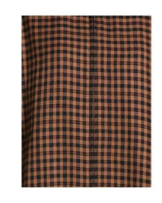 Saint Laurent Brown Plaid Longsleeve Flight Jacket