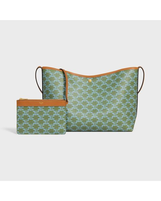 Céline Green Soft Shopper Bag