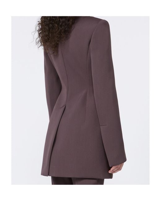 Sportmax Purple Bacio Wool Jacket