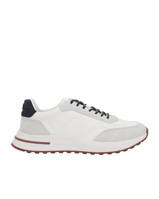 Loro Piana White Weekend Walk Lace-Up Sneakers for men