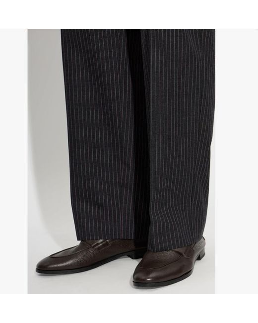 Paul Smith Black Murano Grained Leather Loafers for men