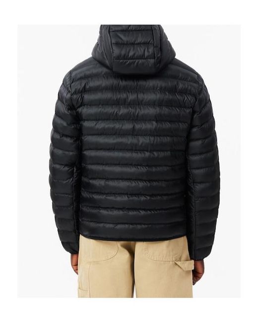 Lacoste Black Water-Repellent Padded Jacket for men