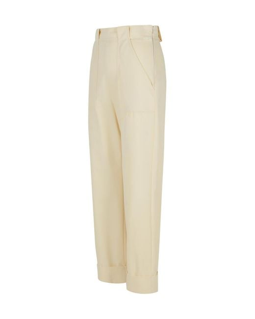 Max Mara White Trousers