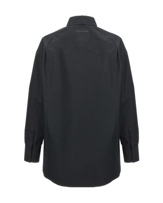 MM6 MAISON MARGIELA X SALOMON Blue Numeric-Printed Long-Sleeved Shirt