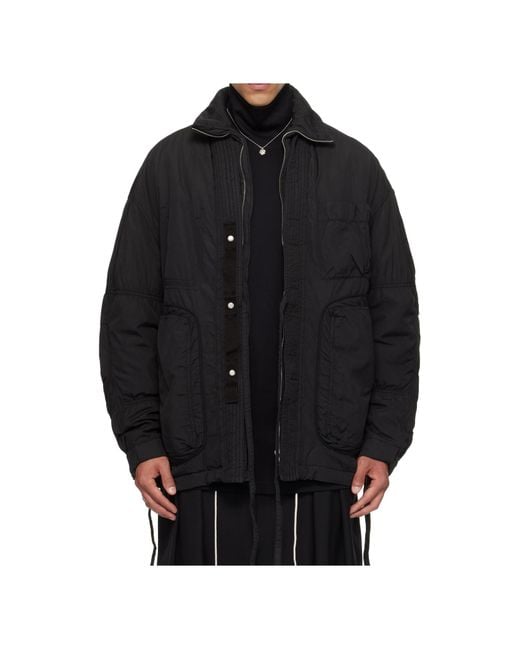 Mordecai Black Field Quilted Casual Jacket for men