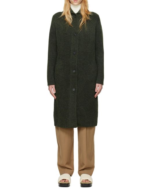 Vince Green Single-Breasted Cardigan Coat