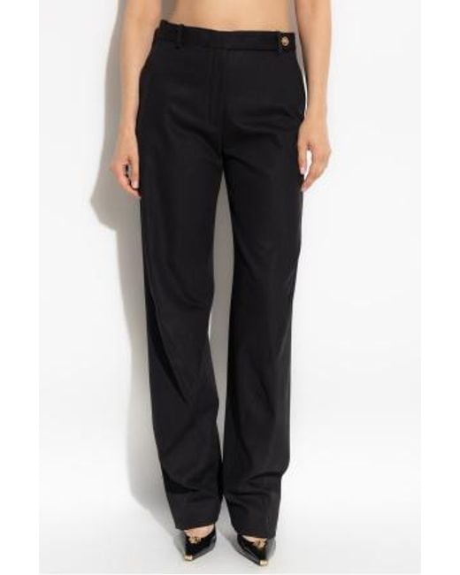 Versace Black Medusa-Button Panel Trousers