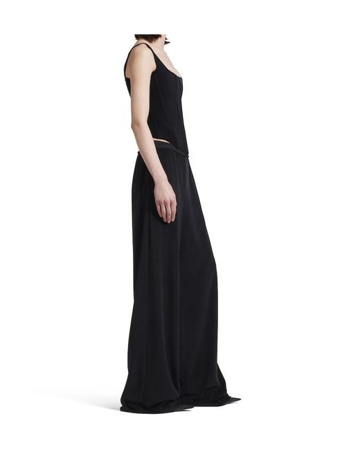 Balenciaga Black Stretch Corset Top