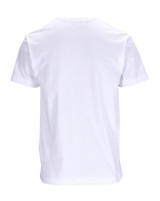 Comme des Garçons Black Comme Des Garçons Play Heart Printed Crewneck T-Shirt for men