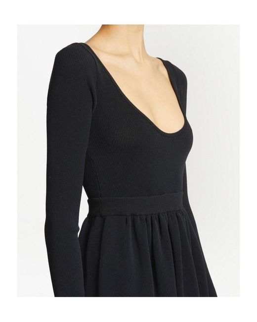 Proenza Schouler Black Long-Sleeved Dress