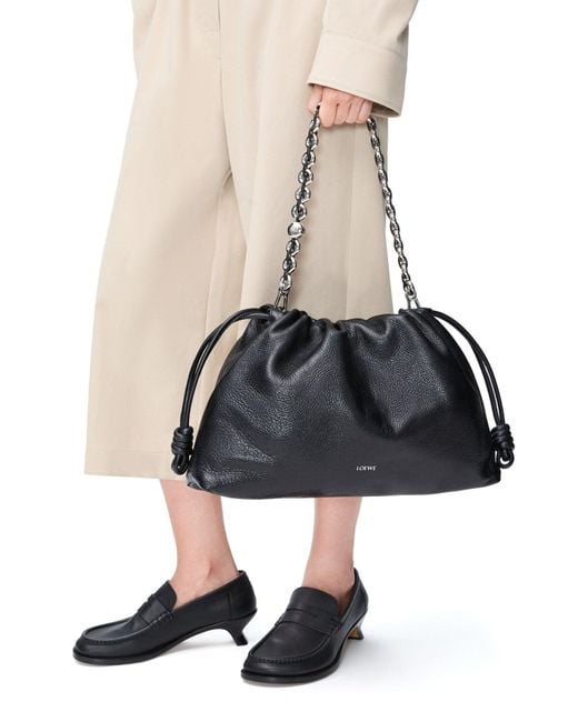 Loewe Black Flamenco Large Purse