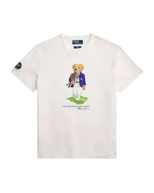 Polo Ralph Lauren White Wimbledon T-Shirt for men