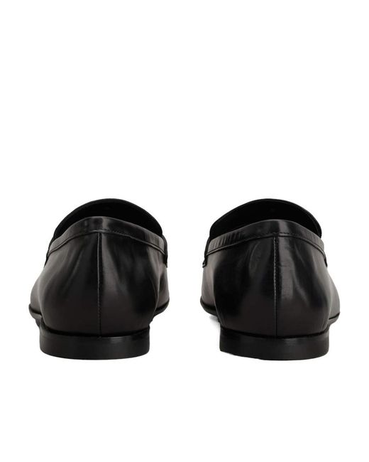 Tod's Black Logo-Embossed Slip-On Loafers for men