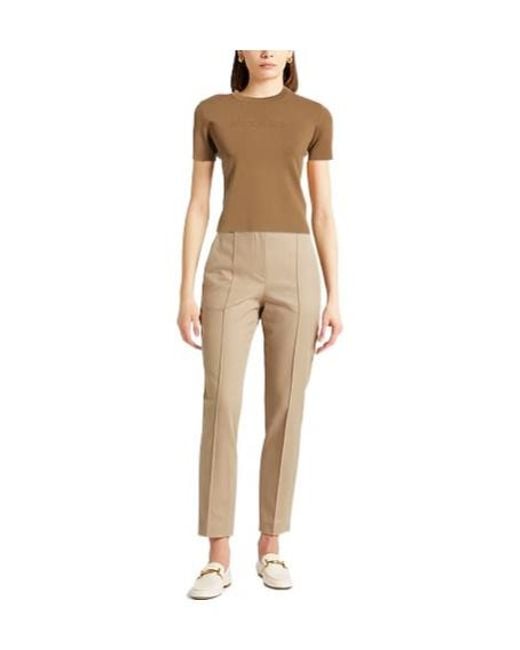 Max Mara Brown Plain Colour Jumpers