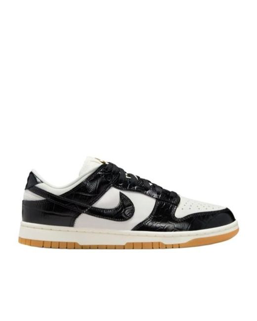 Nike Black Lace-Up Low-Cut Sneakers