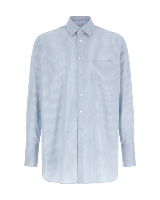 NAMACHEKO Blue Hernan Striped Shirt for men