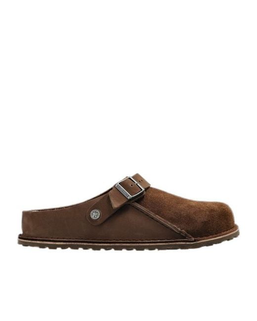Birkenstock Brown Round-Toe Slippers for men