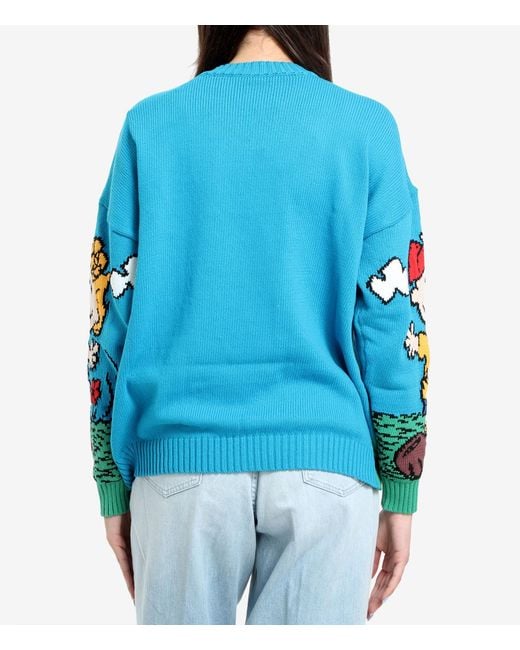 Philosophy Di Lorenzo Serafini Blue X Peanuts Cartoon Jumper